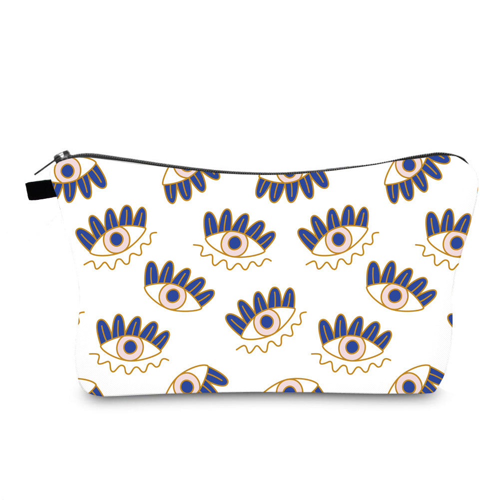 Anti Splash Cosmetic Bag Evil Eye Print