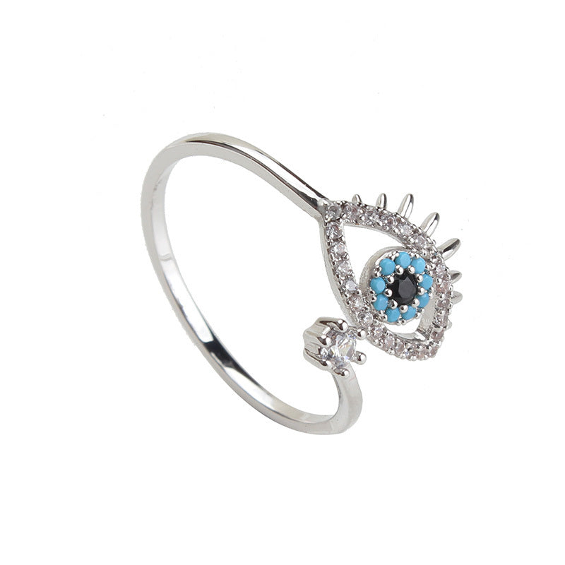 Evil Eye Diamond Ring