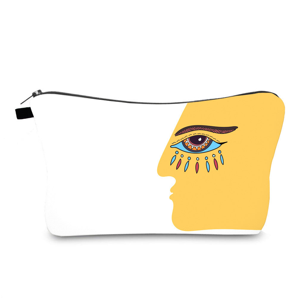 Anti Splash Cosmetic Bag Evil Eye Print