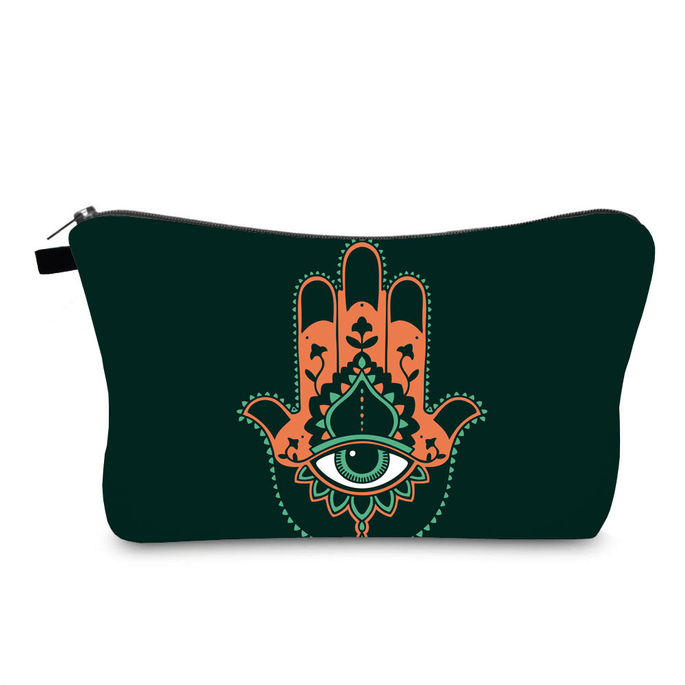 Anti Splash Cosmetic Bag Evil Eye Print