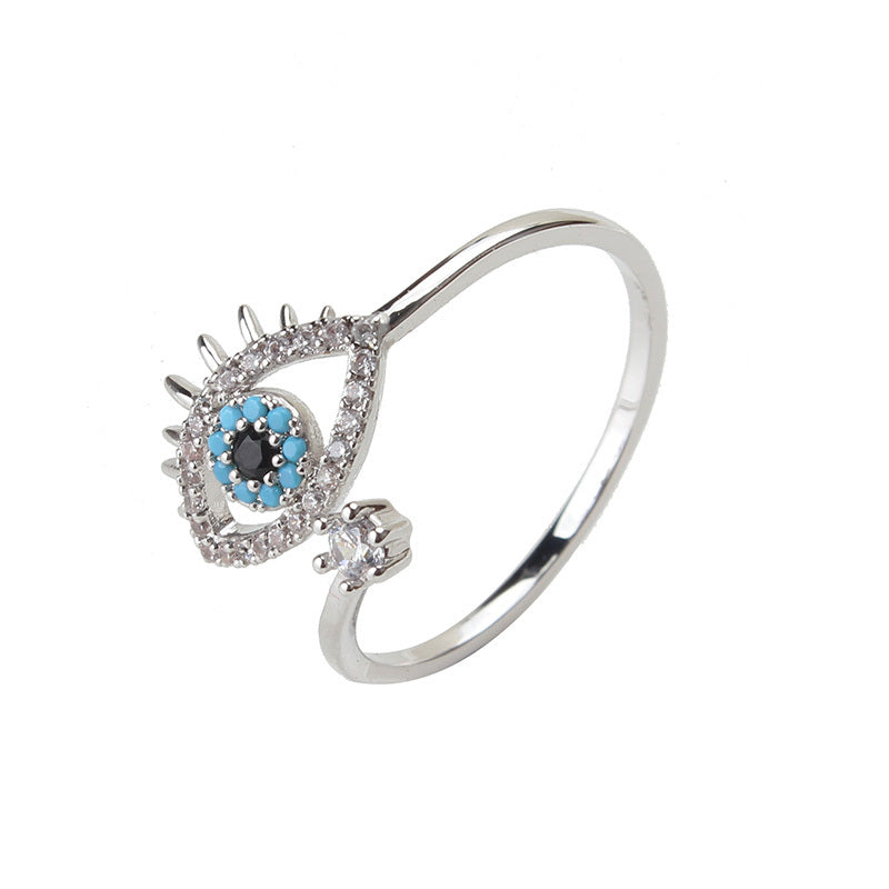 Evil Eye Diamond Ring