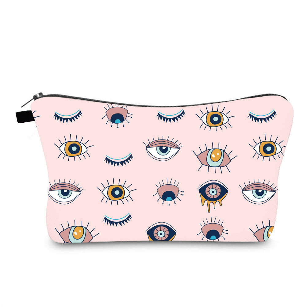 Anti Splash Cosmetic Bag Evil Eye Print