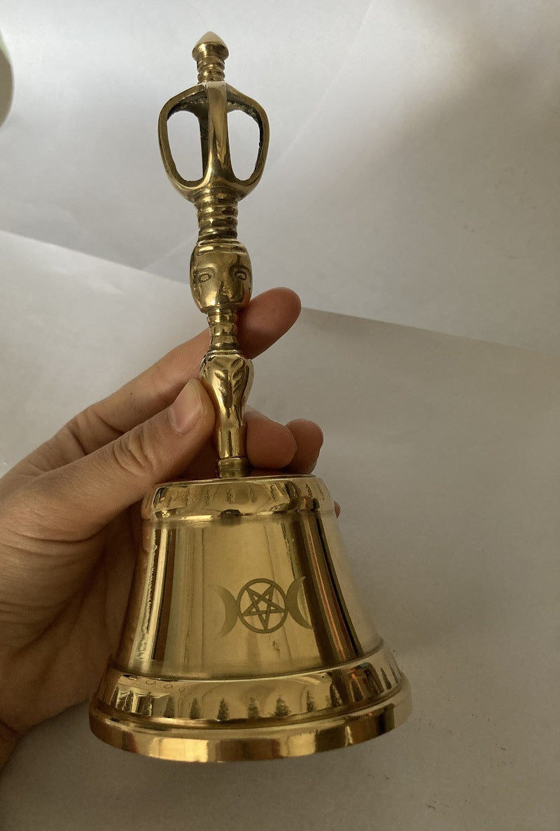 Magic Ceremony Pentagram Moon Rattle