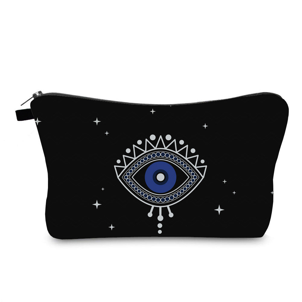 Anti Splash Cosmetic Bag Evil Eye Print