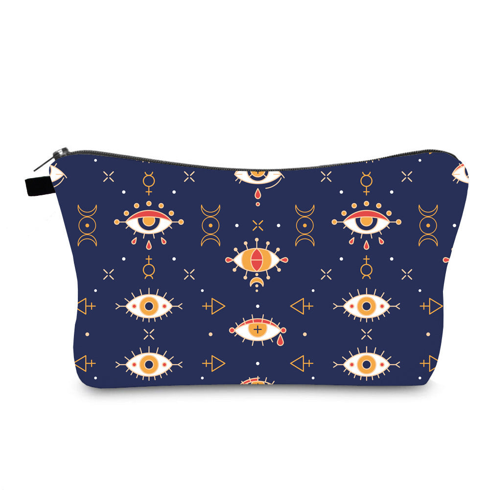 Anti Splash Cosmetic Bag Evil Eye Print