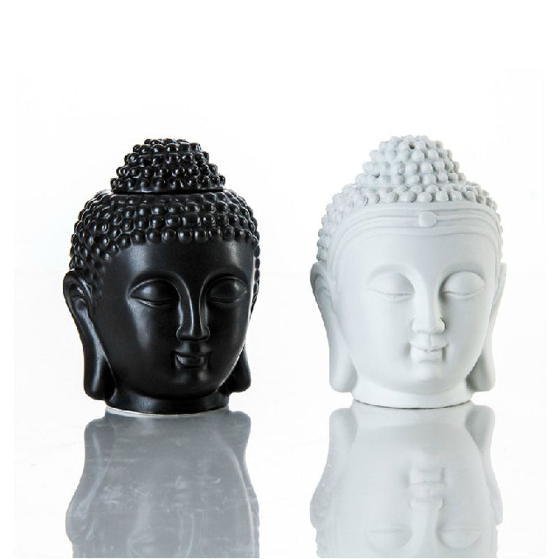 Buddha Head Aromatic Oil Burner Ceramic