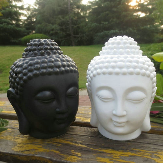 Buddha Head Aromatic Oil Burner Ceramic