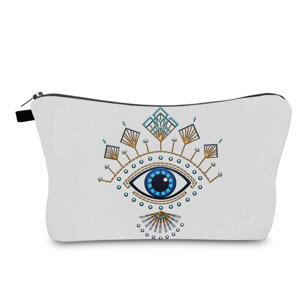 Anti Splash Cosmetic Bag Evil Eye Print