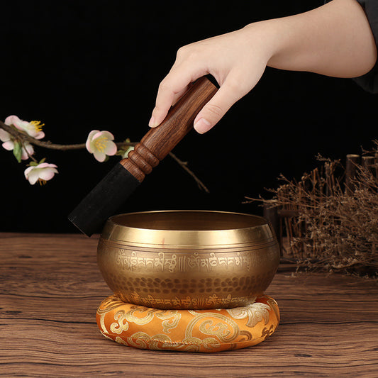 Tibetan Nepal Handmade Singing Bowls Set