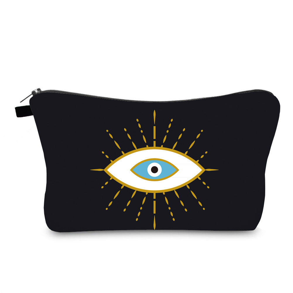 Anti Splash Cosmetic Bag Evil Eye Print